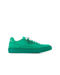 mintgrüne Wildleder niedrige Sneakers von Philipp Plein