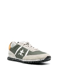 mintgrüne Wildleder niedrige Sneakers von Premiata