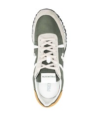 mintgrüne Wildleder niedrige Sneakers von Premiata