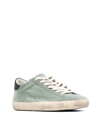 mintgrüne Wildleder niedrige Sneakers von Golden Goose