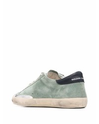 mintgrüne Wildleder niedrige Sneakers von Golden Goose