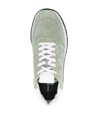mintgrüne Wildleder niedrige Sneakers von Philippe Model Paris