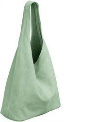 mintgrüne Wildledertaschen von Caspar