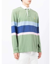 mintgrüner horizontal gestreifter Polo Pullover von Polo Ralph Lauren