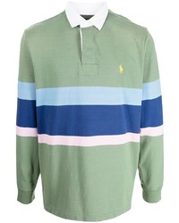 mintgrüner horizontal gestreifter Polo Pullover von Polo Ralph Lauren