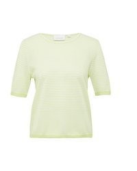 mintgrüner Kurzarmpullover von Comma