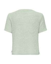mintgrüner Kurzarmpullover von Only