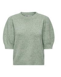 mintgrüner Kurzarmpullover von Only