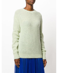 mintgrüner Mohair Pullover von Christopher Kane