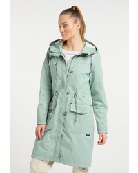 mintgrüner Parka von Dreimaster