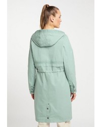 mintgrüner Parka von Dreimaster