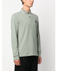 mintgrüner Polo Pullover von Stone Island