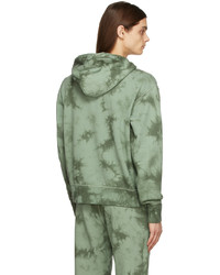 mintgrüner Mit Batikmuster Pullover mit einem Kapuze von rag & bone