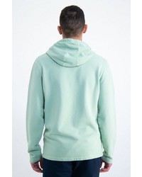 mintgrüner Pullover mit einem Kapuze von GARCIA