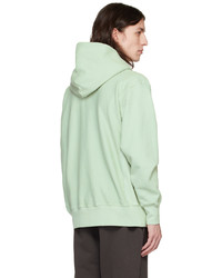 mintgrüner Pullover mit einem Kapuze von Les Tien