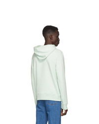 mintgrüner Pullover mit einem Kapuze von A.P.C.