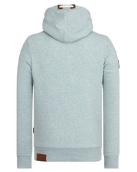 mintgrüner Pullover mit einem Kapuze von Naketano