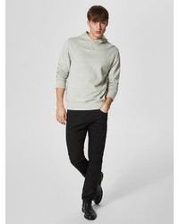 mintgrüner Pullover mit einem Kapuze von Selected Homme