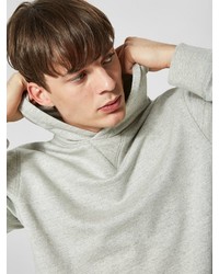 mintgrüner Pullover mit einem Kapuze von Selected Homme