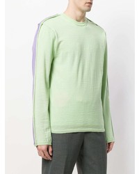 mintgrüner Pullover mit einem Rundhalsausschnitt von Comme Des Garcons SHIRT