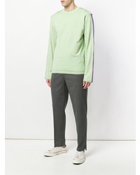 mintgrüner Pullover mit einem Rundhalsausschnitt von Comme Des Garcons SHIRT