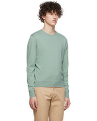 mintgrüner Pullover mit einem Rundhalsausschnitt von Ralph Lauren Purple Label