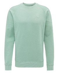 mintgrüner Pullover mit einem Rundhalsausschnitt von Petrol Industries