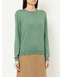 mintgrüner Pullover mit einem Rundhalsausschnitt von Seya.