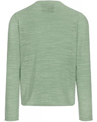 mintgrüner Pullover mit einem V-Ausschnitt von BASEFIELD