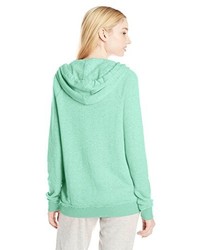 mintgrüner Pullover mit einer Kapuze von Volcom