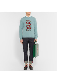 mintgrüner Pullover von Gucci