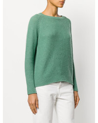 mintgrüner Strick Pullover von Max Mara