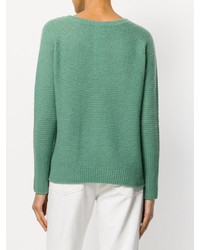 mintgrüner Strick Pullover von Max Mara