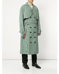 mintgrüner Trenchcoat von Wooyoungmi