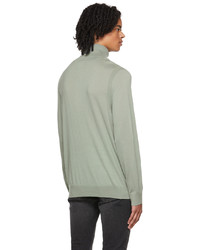 mintgrüner Wollrollkragenpullover von Paul Smith