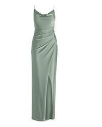 mintgrünes Ballkleid mit Schlitz von Vera Mont