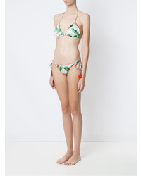 mintgrünes bedrucktes Bikinioberteil von BRIGITTE