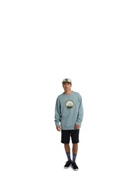 mintgrünes bedrucktes Fleece-Sweatshirt von Burton