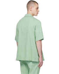 mintgrünes bedrucktes Langarmhemd von Taakk