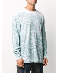 mintgrünes bedrucktes Langarmshirt von Eckhaus Latta