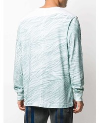 mintgrünes bedrucktes Langarmshirt von Eckhaus Latta