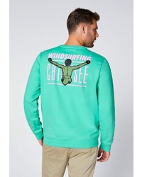 mintgrünes bedrucktes Sweatshirt von Chiemsee