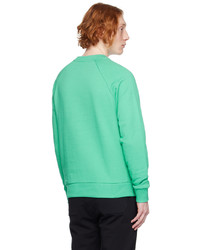 mintgrünes bedrucktes Sweatshirt von Balmain