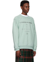 mintgrünes bedrucktes Sweatshirt von Undercoverism