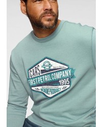 mintgrünes bedrucktes Sweatshirt von mans world