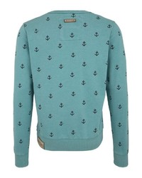 mintgrünes bedrucktes Sweatshirt von Naketano