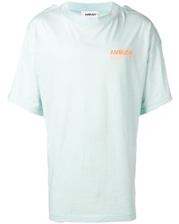 mintgrünes bedrucktes T-Shirt mit einem Rundhalsausschnitt von Ambush