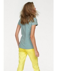 mintgrünes bedrucktes T-Shirt mit einem Rundhalsausschnitt von Bogner Jeans