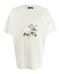 mintgrünes bedrucktes T-Shirt mit einem Rundhalsausschnitt von FIVE CM