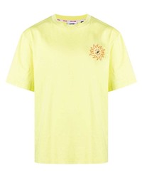 mintgrünes bedrucktes T-Shirt mit einem Rundhalsausschnitt von Gcds